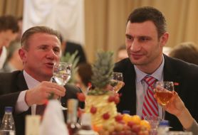 Sergey Bubka and Vitali Klitschko