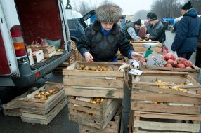 The Christmas fair in Zaporozhia