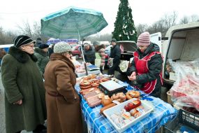 The Christmas fair in Zaporozhia
