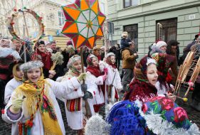 Participants of celebrating