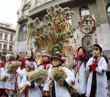 Participants of celebrating