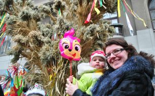 Participants of celebrating