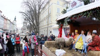 Живая рождественская шопка