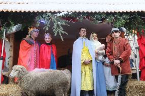 Живая рождественская шопка