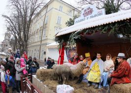 Живая рождественская шопка