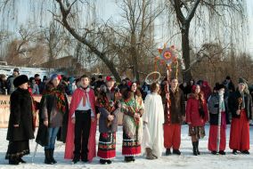 Participants of Christmas celebration