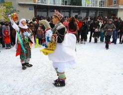 Участники празднования Рождества