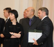 Yelena Lukash, Mikhail Brodskiy and Eduard Stavitskiy