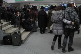 Пассажиры в аэропорту