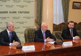 Igor Sorokin, Nikolay Azarov and Sergey Arbuzov