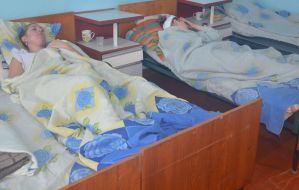 Victims as a result of fire in cafe