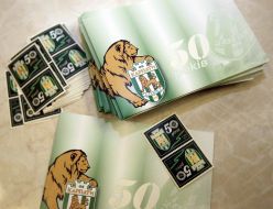 Brands and envelopes with symbolism of FC "Carpathians" (Lvov)