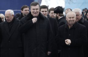 Nikolay Azarov, Vladimir Rybak, Anatoliy Prisyazhnyuk and Viktor Yanukovich