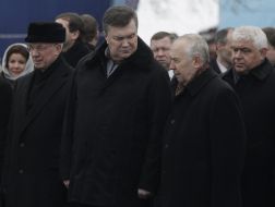 Nikolay Azarov, Vladimir Rybak, Anatoliy Prisyazhnyuk and Viktor Yanukovich