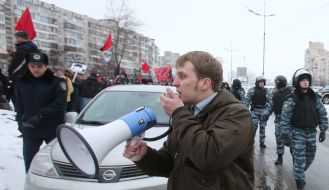 Participants of the meeting in memory of Markelov and Baburova