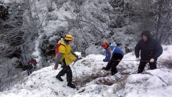 Сотрудники Контрольно-спасательной службы Крыма