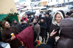 People singing carols