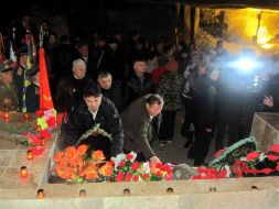 Participants of reburial ceremony