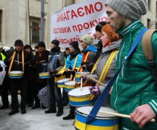 Participants of protest action