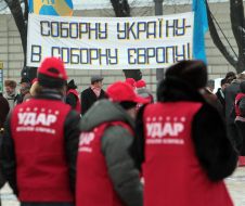 Fleshmob on occasion of Day of Collegiality of Ukraine