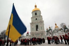 Флешмоб з нагоди Дня Соборності України