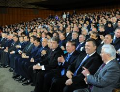 Participants of solemn measures on occasion of Day of Collegiality of Ukraine