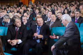 Leonid Kravchuk, Leonid Kuchma and Viktor Yushchenko