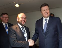 Viktor Yanukovych and Martin Schulz