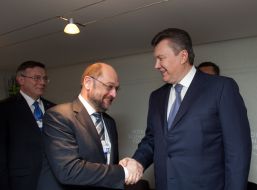 Viktor Yanukovych and Martin Schulz