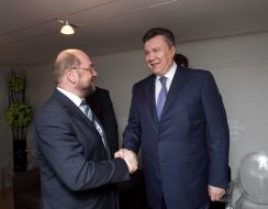 Viktor Yanukovych and Martin Schulz