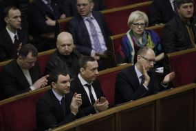 Arseniy Yatsenyuk and Aleksandr Turchinov