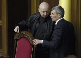 Alelksandr Turchinov and Ruslan Koshulinsky