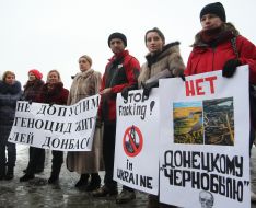 Participants of the protest
