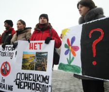 Participants of the protest