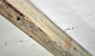 Crack in ceiling under the beam