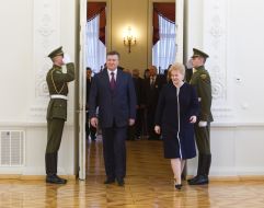 Viktor Yanukovych and Dali Grybauskaite