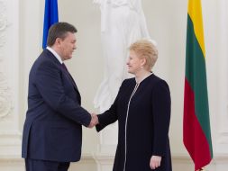Viktor Yanukovych and Dali Grybauskaite