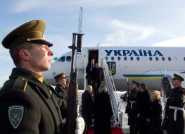 Official meeting the President of Ukraine