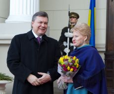 Viktor Yanukovych and Dali Grybauskaite