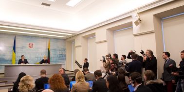 Viktor Yanukovych and Dalia Grybauskaite