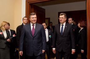 Viktor Yanukovych and Algirdas Butkevicius