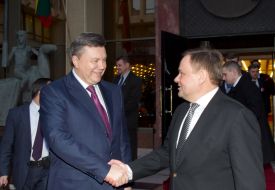 Віктор Янукович та Відас Гедвілас