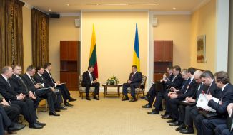 Viktor Yanukovych and Algirdas Butkevicius