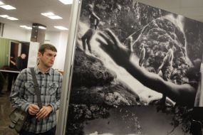 Man of the exhibition "World Press Photo-2012"