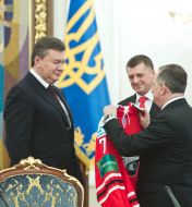 Boris Kolesnikov and Viktor Yanukovuch