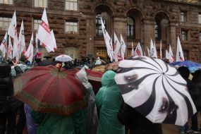 Participants of the mass meeting