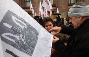 Participants of the mass meeting