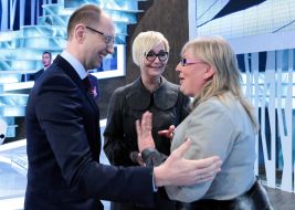Arseniy Yatsenyuk, Anna Bezulyk and Svetlana Fabricant