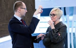 Арсений Яценюк и Анна Безулик