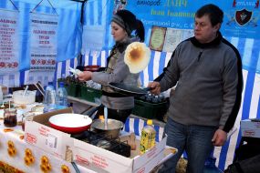 Приготовление блинов